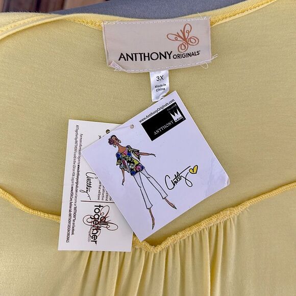 Antthony Tunic Vest 3X Draped Lightweight Sleeveless NWT - Picture 11 of 11